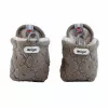 Lodger Buffalo Fleece vauvan tossut luistamattomalla pohjalla, ruskea, 6-12 kuukautta