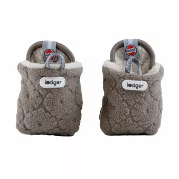 Lodger Buffalo Fleece vauvan tossut luistamattomalla pohjalla, ruskea, 6-12 kuukautta