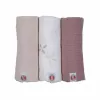 Lodger Swadler Solid Matcha -puuvillakapalo, Rose, 70x70 cm, 3 kpl