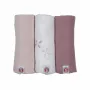 Lodger Swadler Solid Matcha -puuvillakapalo, Rose, 70x70 cm, 3 kpl