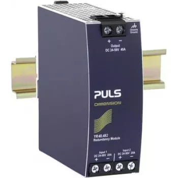 PULS YR40.482 DIN-kiskokiinnitteinen redundanssimoduuli, 24-48 VDC, 40 A, 2 tuloa, 1 lähtö