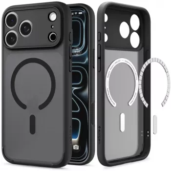SPIGEN Ultra Hybrid MagSafe iPhone 17 Pro Max / 18 Pro Max Frost musta