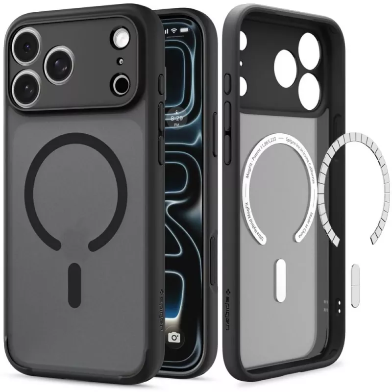 SPIGEN Ultra Hybrid MagSafe iPhone 17 Pro Max / 18 Pro Max Frost musta