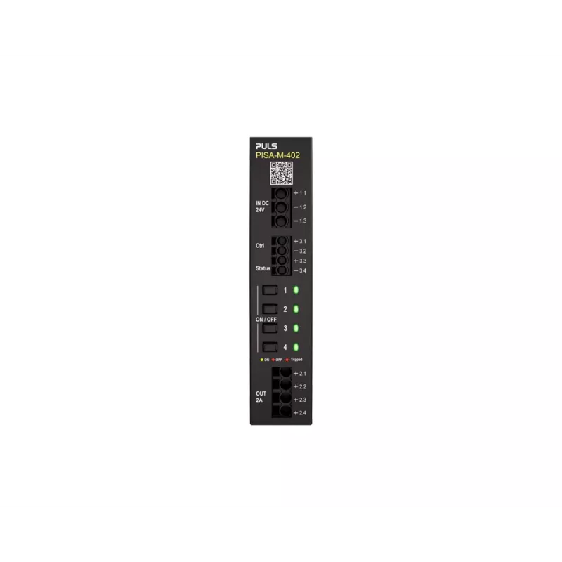 PULS PISA-M-402 elektroninen suojakytkin, 4-kanava, 24 VDC, 8 A per kanava, DIN-kisko