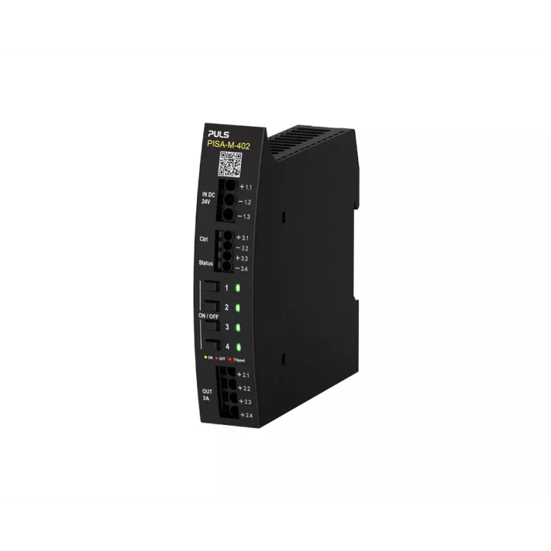 PULS PISA-M-402 elektroninen suojakytkin, 4-kanava, 24 VDC, 8 A per kanava, DIN-kisko
