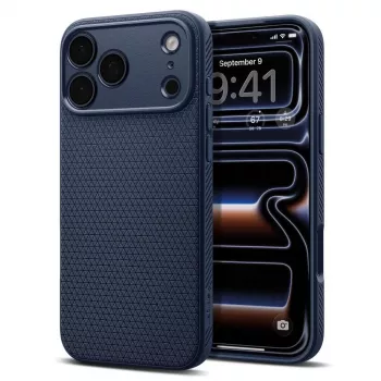 Spigen Liquid Air -kotelo iPhone 18 Pro Max / 17 Pro Max - Navy Blue