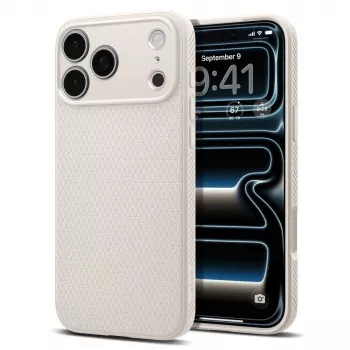 Spigen Liquid Air iPhone 17 Pro Max / 18 Pro Max -kotelo Natural Titanium