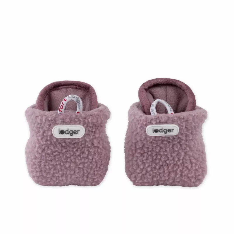 Lodger Slipper Teddy vauvan tossut, rosé, 3-6 kuukautta