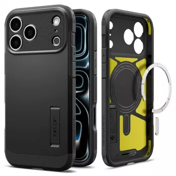 Spigen Tough Armor T MagSafe -kotelo iPhone 17 Pro Max / 18 Pro Max – musta