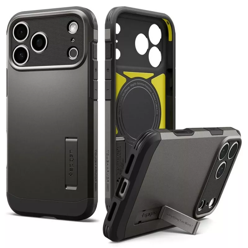 Spigen Tough Armor T MAG MagSafe -kotelo iPhone 18 Pro Max / 17 Pro Max - Gunmetal