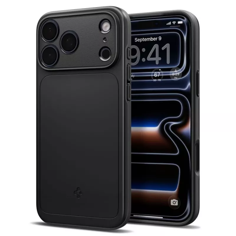 Spigen Thin Fit MagSafe -kotelo iPhone 18 Pro / 17 Pro – musta