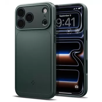 Spigen Thin Fit MagSafe -kotelo iPhone 17 Pro / 18 Pro - Abyss Green