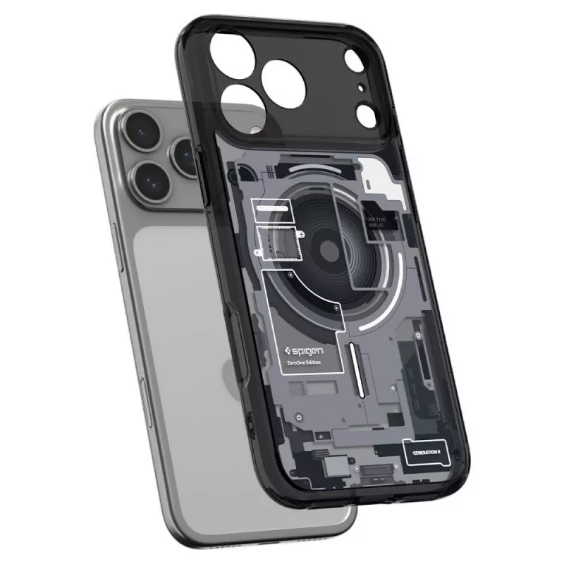 Spigen Ultra Hybrid MagSafe iPhone 17 Pro / 18 Pro Zero One musta