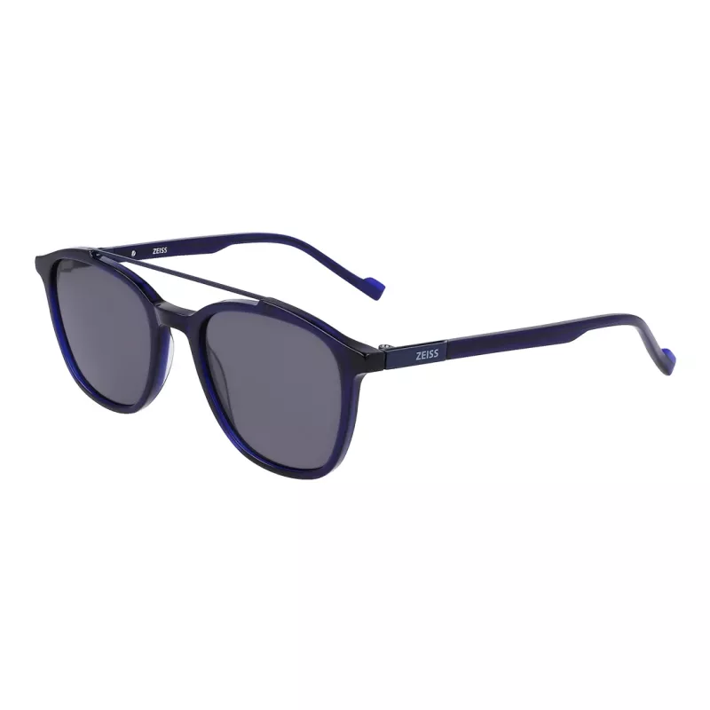 ZEISS miesten ZS22518S-415 suorakaiteen muotoiset aurinkolasit, musta/harmaa, 52-20-145