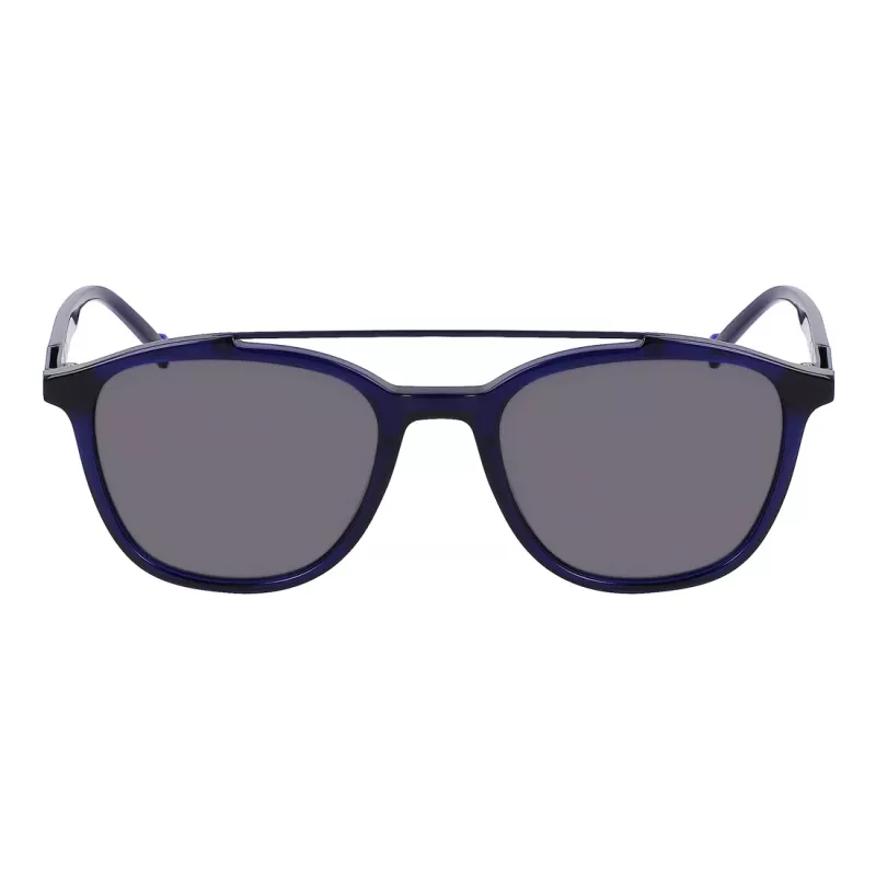 ZEISS miesten ZS22518S-415 suorakaiteen muotoiset aurinkolasit, musta/harmaa, 52-20-145