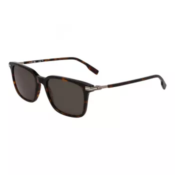 Lacoste miesten L6035S-230 suorakaiteen muotoiset aurinkolasit, havanna-kehys, ruskeat linssit, 53mm