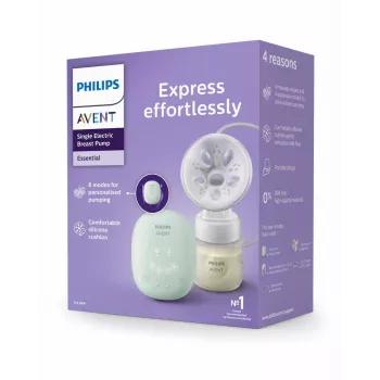 Philips Avent yksittäinen sähköinen rintapumppu 125 ml pullolla