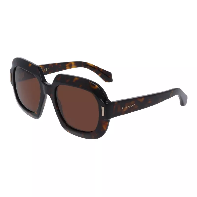 Ferragamo SF2068SE-242 naisten cat-eye-aurinkolasit, havanna/ruskea gradient, 54mm