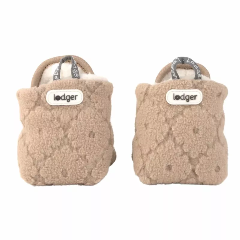 Lodger Slipper Folklore Fleece vauvan kengät, beige, 12-18 kuukautta
