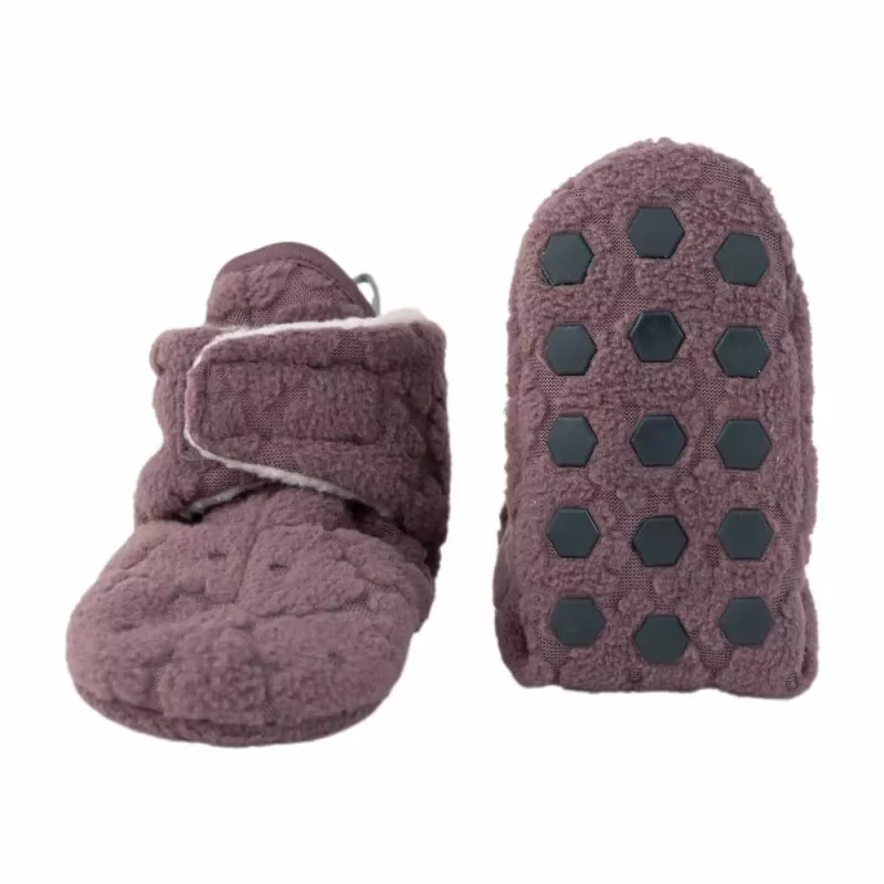 Lodger Slipper Folklore Fleece vauvan kengät, Mauve, 6-12 kuukautta
