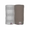 Lodger Swaddler Solid Matcha puuvillamusseliinikapalointiliina, Birch/Buffalo, 110x110 cm, 2 kpl:n pakkaus