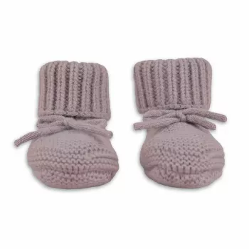Lodger Slipper merinovilla vauvakengät, ruusu, 0-6 kuukautta