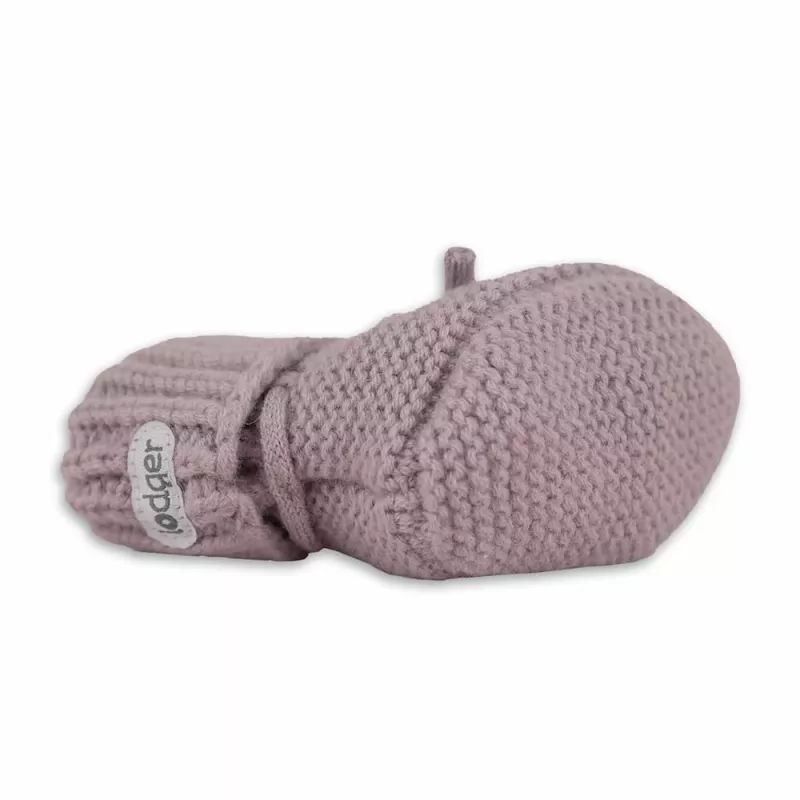 Lodger Slipper merinovilla vauvakengät, ruusu, 0-6 kuukautta