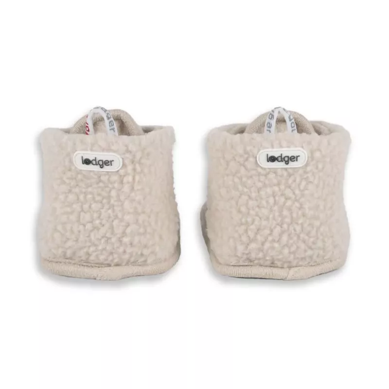 Lodger Slipper Teddy vauvan tohvelit, Birch, 3-6 kuukautta