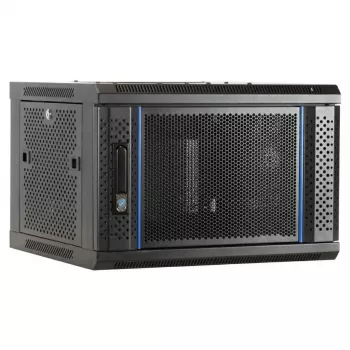 DSIT 6U seinäasennettava palvelinkaappi rei'itetyllä etuovella 600x450x367mm (DS6406PP)
