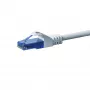 DSIT CAT6a U/UTP Ethernet-patchkaapeli, 100 % kuparia, 1,5 m, valkoinen DC-U6A2-015