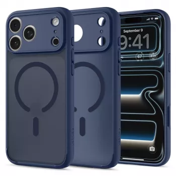 Spigen Ultra Hybrid MagSafe kotelo iPhone 17 Pro / 18 Pro – Frost Deep Blue