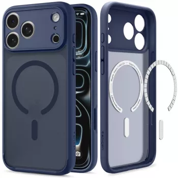 Spigen Ultra Hybrid MagSafe kotelo iPhone 17 Pro / 18 Pro – Frost Deep Blue