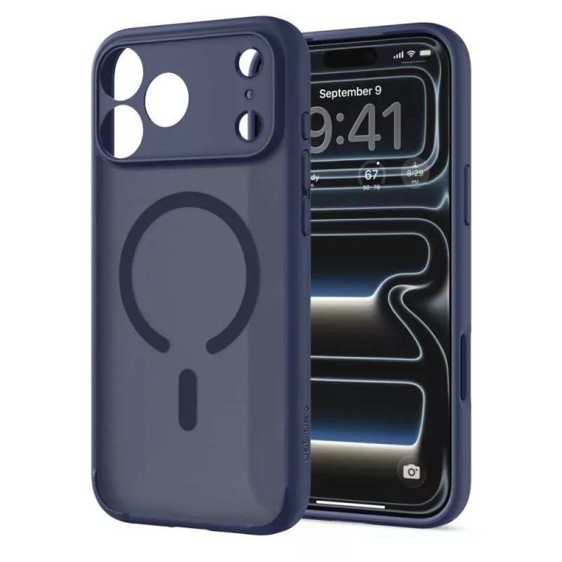 Spigen Ultra Hybrid MagSafe kotelo iPhone 17 Pro / 18 Pro – Frost Deep Blue