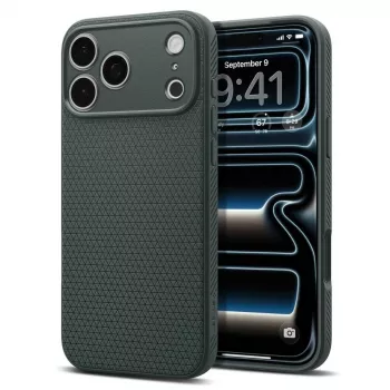 Spigen Liquid Air kotelo iPhone 18 Pro Max / 17 Pro Max - Abyss Green