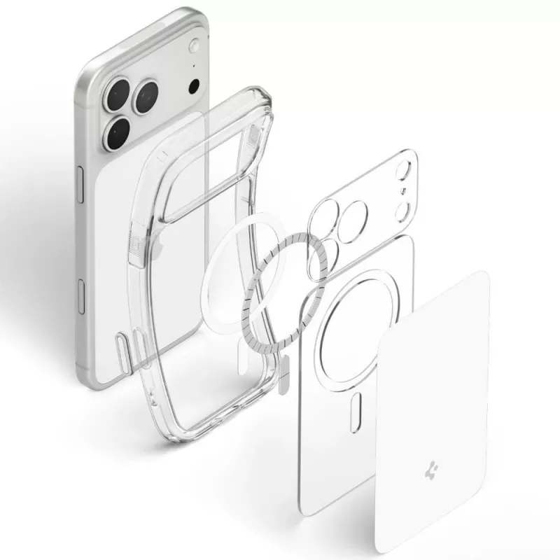 Spigen Ultra Hybrid T MagSafe kuori iPhone 17 Pro / 18 Pro - Glossy White