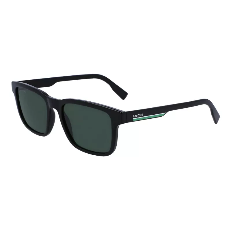 Lacoste miesten L997S-1 suorakaiteen muotoiset aurinkolasit, musta/harmaa, 54mm