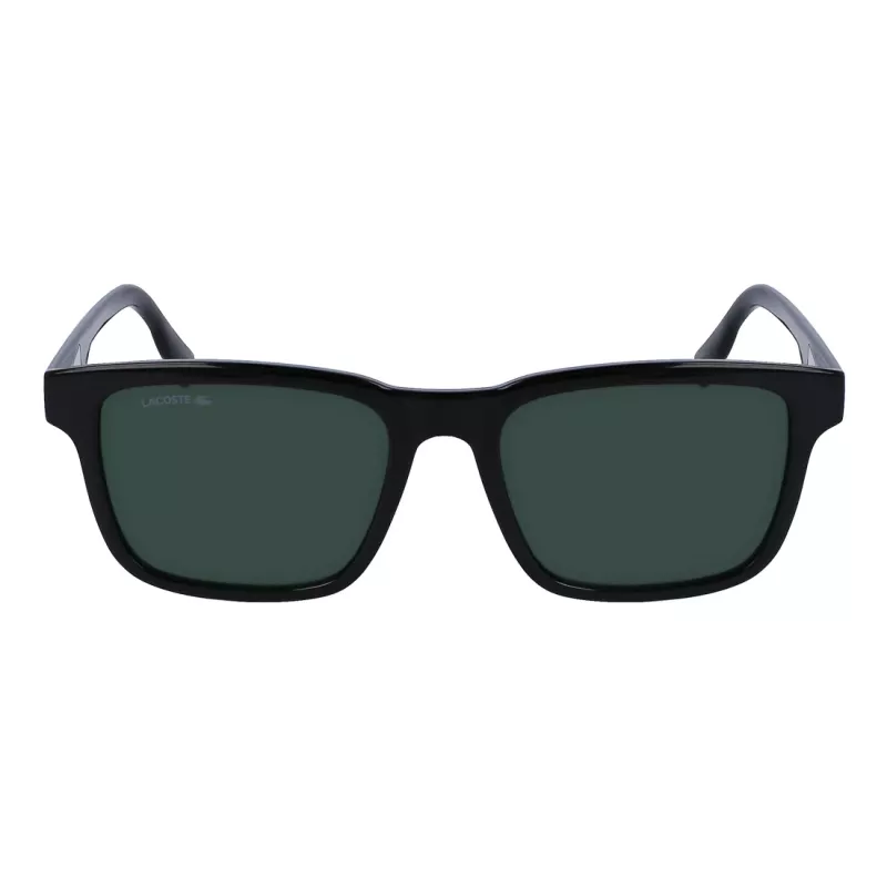Lacoste miesten L997S-1 suorakaiteen muotoiset aurinkolasit, musta/harmaa, 54mm