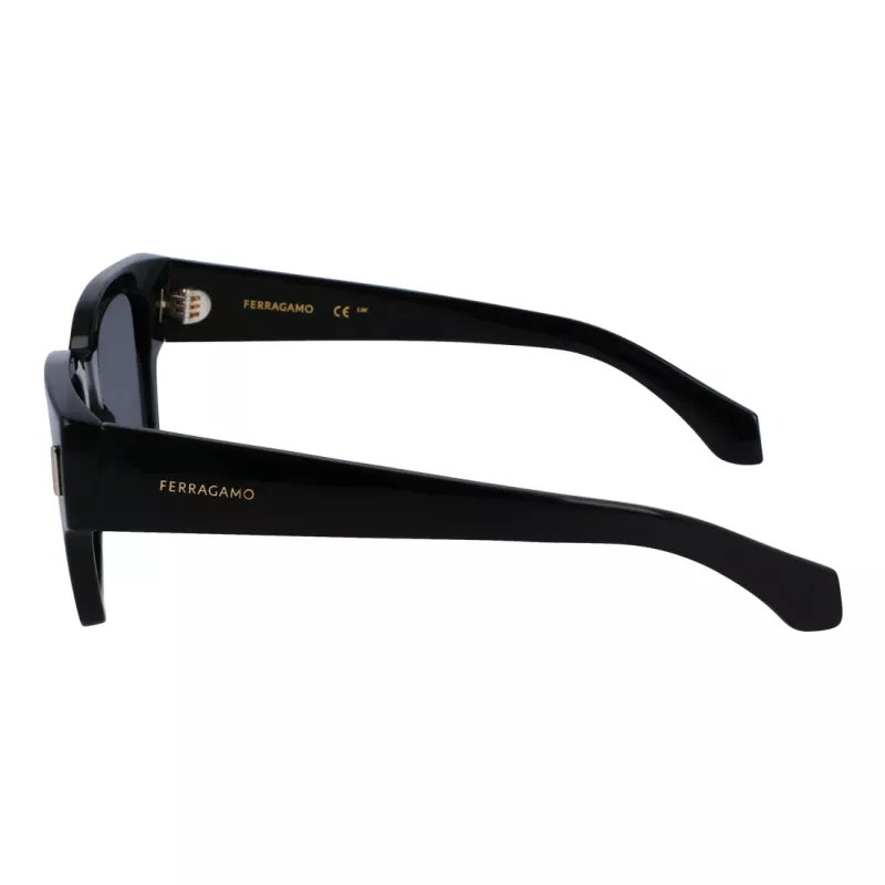 Ferragamo miesten aurinkolasit SF2010S-1 musta/harmaa 52mm