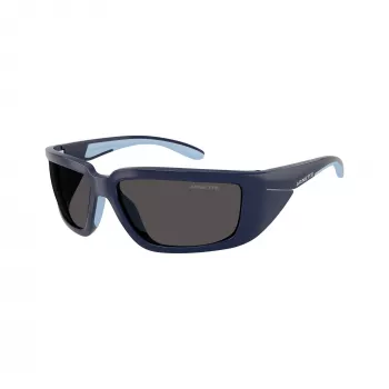 Arnette AN4355-275987 miesten suorakaiteen muotoiset aurinkolasit, matta musta kehys, harmaat linssit, 62-16-125 mm