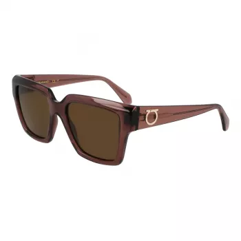 Ferragamo naisten SF2014S-511 kulmikkaat aurinkolasit, Havana-kehykset, Gradient Brown -linssit, 54mm