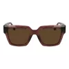 Ferragamo naisten SF2014S-511 kulmikkaat aurinkolasit, Havana-kehykset, Gradient Brown -linssit, 54mm