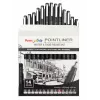 Pentel Arts Pointliner -pysyvä hienotussisarja, 14 eri viivanleveyttä 0,03 mm–3,0 mm, musta muste (YS20P-14)