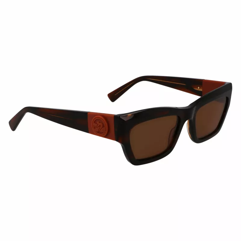 Longchamp LO763S-211 naisten aurinkolasit, Havana-kehykset, ruskeat Gradient-linssit, 53mm