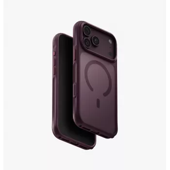 UNIQ Veren Magclick -latauskotelo iPhone 18 Pro Max / 17 Pro Max – burgundinpunainen