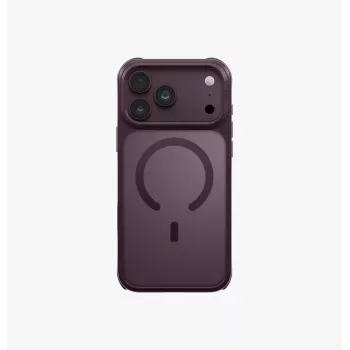 UNIQ Veren Magclick -latauskotelo iPhone 18 Pro Max / 17 Pro Max – burgundinpunainen