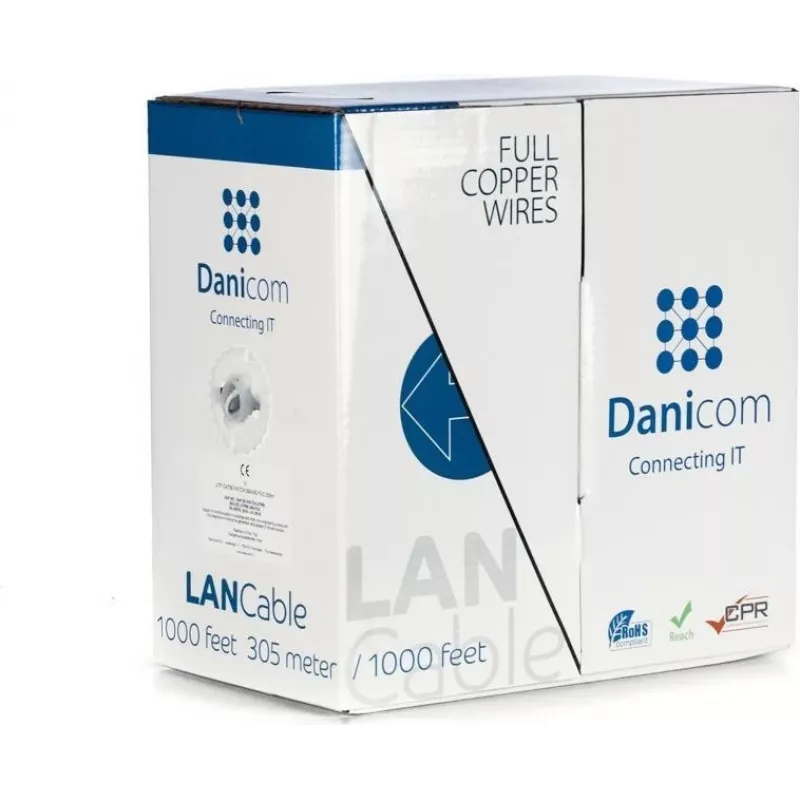 DSIT DANICOM CAT5E UTP 305m PVC (Fca) massakaapeli DC-UTP5E-305-FCA