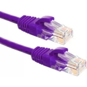 DSIT UTP CAT6a 0,25m violetti patch-kaapeli - 100% kupari (DC-U6A8-002)