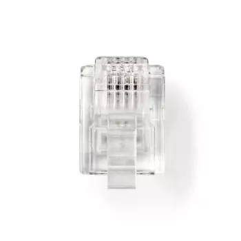 DSIT RJ11 puhelinliitin - 4-napainen - 10 kpl (DC-RJ11-10PCE)