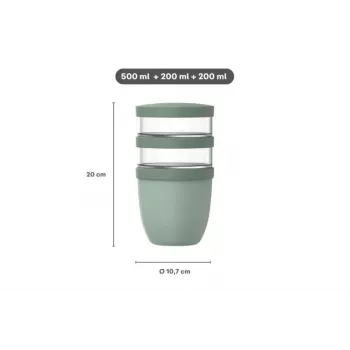 MEPAL Thermo Lunchpot Ellipse ruoan termossäilytysastia Nordic Sage 700 ml 107658094700