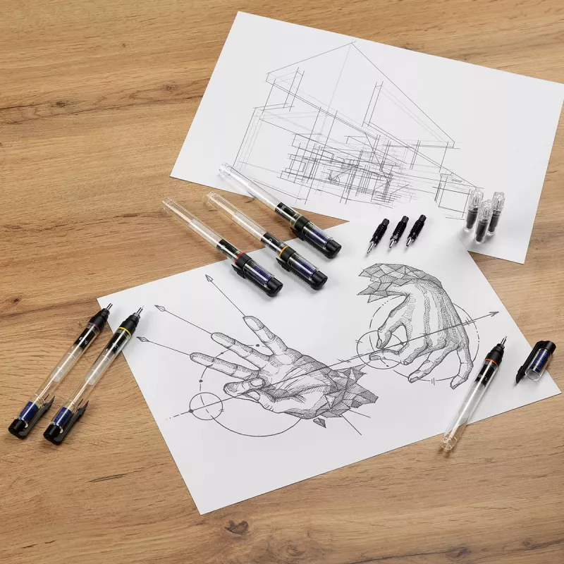 ARISTO mg1 pro Studio tekninen piirustus tussikynäsarja musta (AR64150)